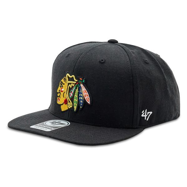 47 Brand Шапка с козирка 47 Brand NHL Chicago Blackhawks No Shot '47 CAPTAIN H-NSHOT04WBP-BKB Black
