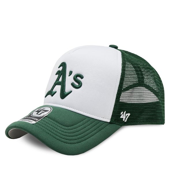 47 Brand Шапка с козирка 47 Brand Oakland Athletics Tri Tone Foam Offside TRTFM18KPP Зелен