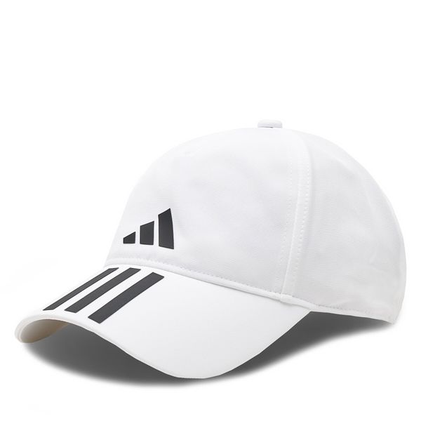 adidas Шапка с козирка adidas 3-Stripes AEROREADY Running Training Baseball Cap HT2043 White/Black/Black