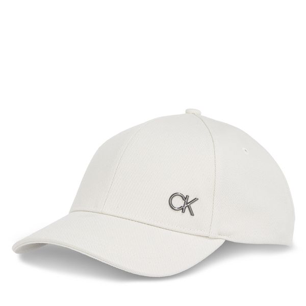 Calvin Klein Шапка с козирка Calvin Klein Bombed Metal K50K512349 Екрю