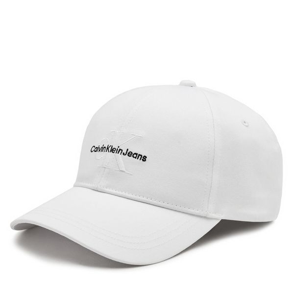 Calvin Klein Шапка с козирка Calvin Klein Monologo Embro K50K512180 Бял