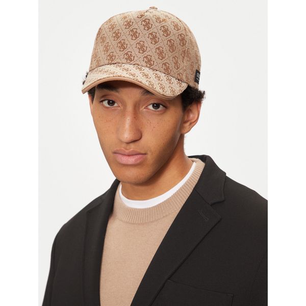 Guess Шапка с козирка Guess AM9369 POL01 Бежов