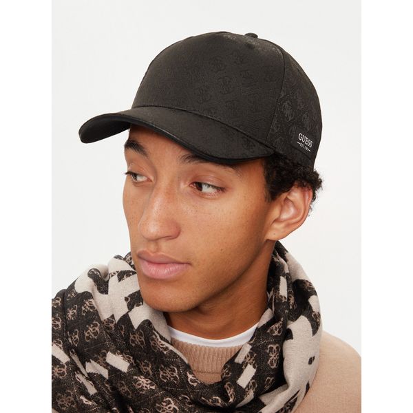 Guess Шапка с козирка Guess AM9369 POL01 Черен