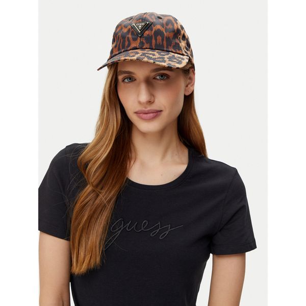 Guess Шапка с козирка Guess AW5320 POL01 Кафяв