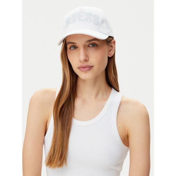Guess Шапка с козирка Guess W5GZ15 WEGD0 Бял