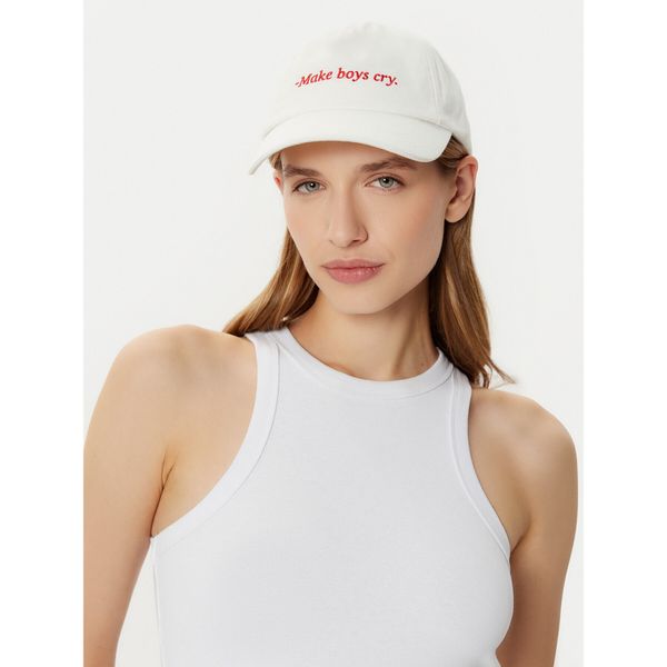 HUGO Шапка с козирка HUGO Cara 50533420 Екрю