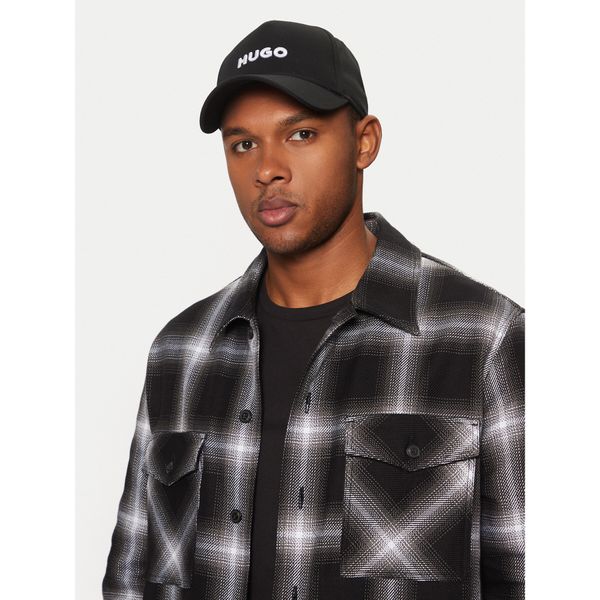 HUGO Шапка с козирка HUGO Jude 50533410 Черен