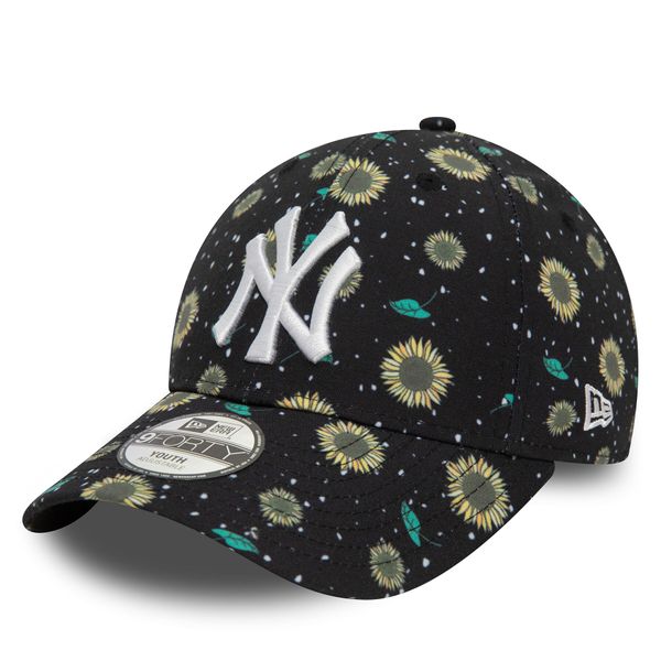 New Era Шапка с козирка New Era Kids Floral Aop 940 Ne 60503478 S Черен