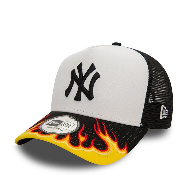 New Era Шапка с козирка New Era MBL Flame Trucker N 60565478 Черен