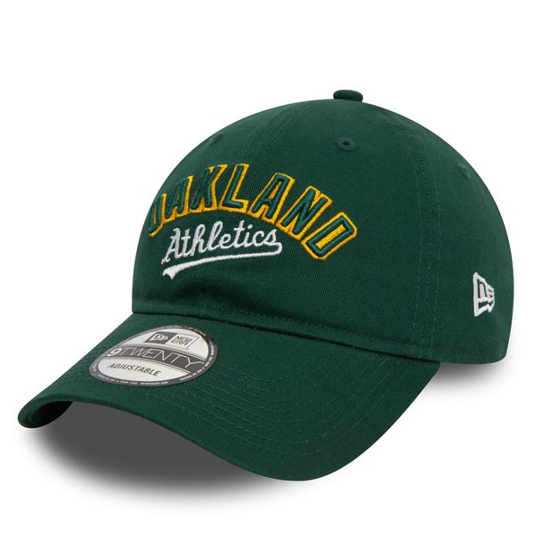 New Era Шапка с козирка New Era Mlb Wordmark 920 Athletics 60503513 Зелен