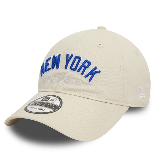 New Era Шапка с козирка New Era Mlb Wordmark 920 Nyy 60503495 Бежов