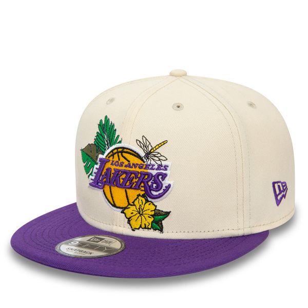 New Era Шапка с козирка New Era Nba Floral 950 Lakers 60503484 Бежов