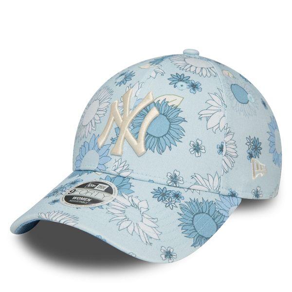 New Era Шапка с козирка New Era Wmns Floral Aop 940 Nyy 60435004 Син