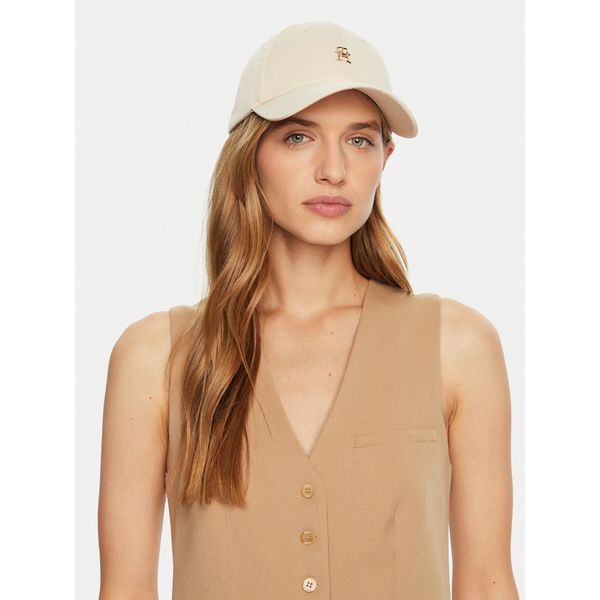 Tommy Hilfiger Шапка с козирка Tommy Hilfiger AW0AW16843 Екрю