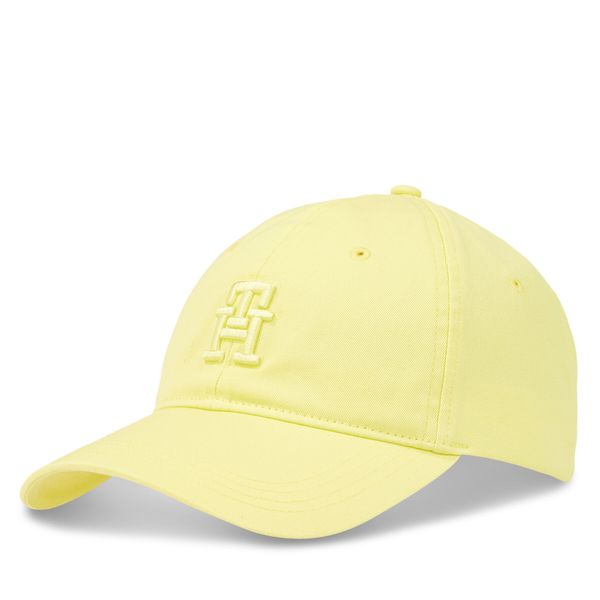 Tommy Hilfiger Шапка с козирка Tommy Hilfiger Beach Summer Soft Cap AW0AW16170 Yellow Tulip ZIN