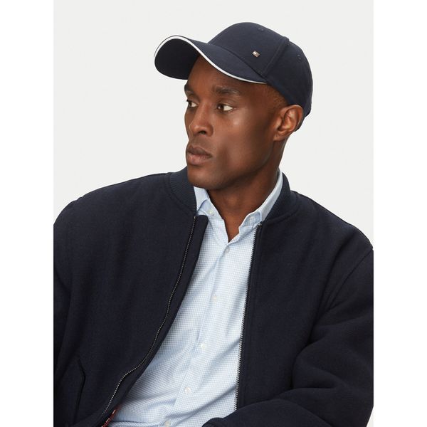 Tommy Hilfiger Шапка с козирка Tommy Hilfiger Corp Flannel AM0AM13164 Тъмносин