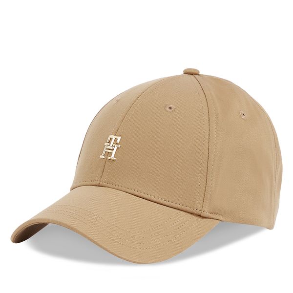 Tommy Hilfiger Шапка с козирка Tommy Hilfiger Elevated Chic Cap AW0AW17128 Каки