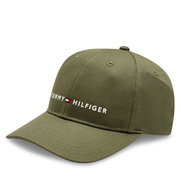 Tommy Hilfiger Шапка с козирка Tommy Hilfiger Essential Cap AU0AU01667 Каки