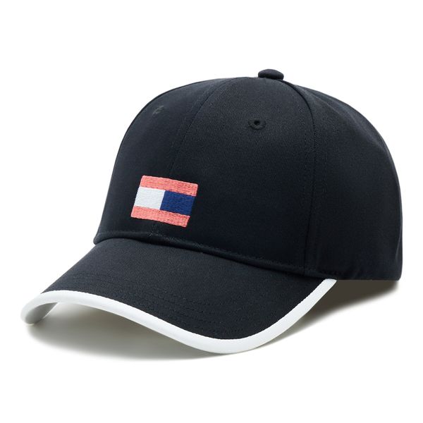 Tommy Hilfiger Шапка с козирка Tommy Hilfiger Flag AU0AU01732 Черен