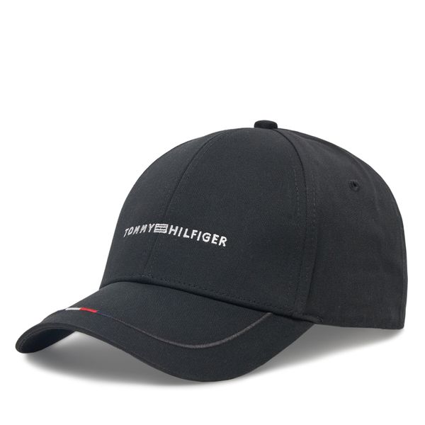 Tommy Hilfiger Шапка с козирка Tommy Hilfiger Foundation AM0AM13001 Черен