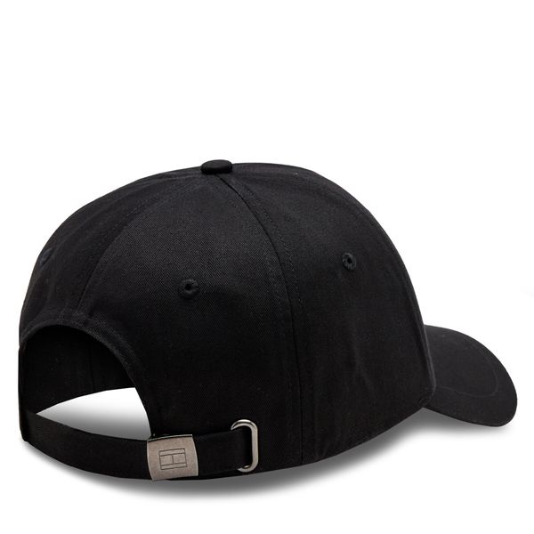 Tommy Hilfiger Шапка с козирка Tommy Hilfiger Foundation Cotton 6 Panel Cap AM0AM12532 Черен