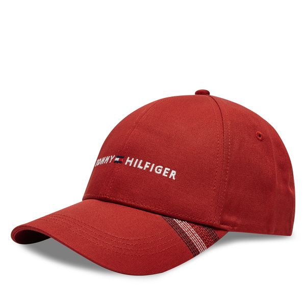 Tommy Hilfiger Шапка с козирка Tommy Hilfiger Foundation Cotton 6 Panel Cap AM0AM12532 Червен