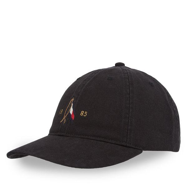 Tommy Hilfiger Шапка с козирка Tommy Hilfiger Seasonal Flag Wash 6 Panel Cap AM0AM13348 Черен