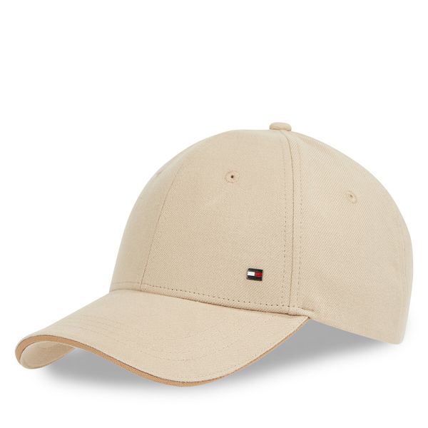 Tommy Hilfiger Шапка с козирка Tommy Hilfiger Th Corp Flannel 6 Panel Cap AM0AM13164 Бежов