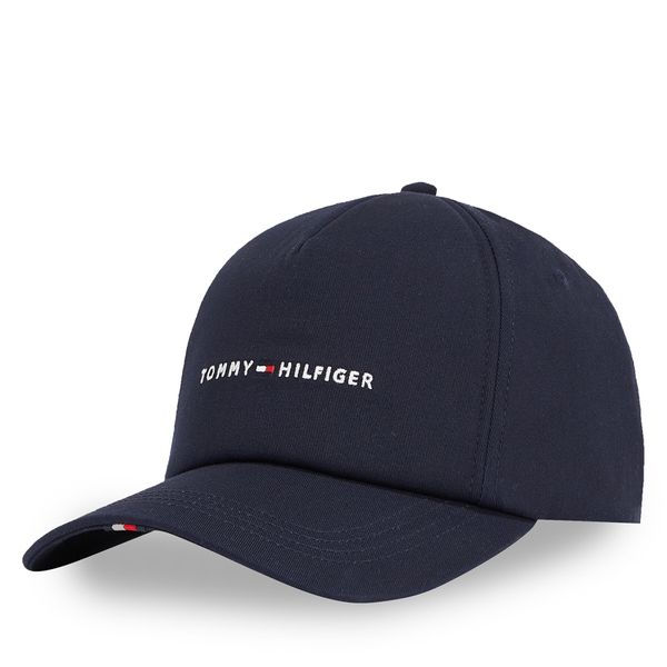Tommy Hilfiger Шапка с козирка Tommy Hilfiger Th Foundation Soft 6 Panel Cap AM0AM13162 Тъмносин