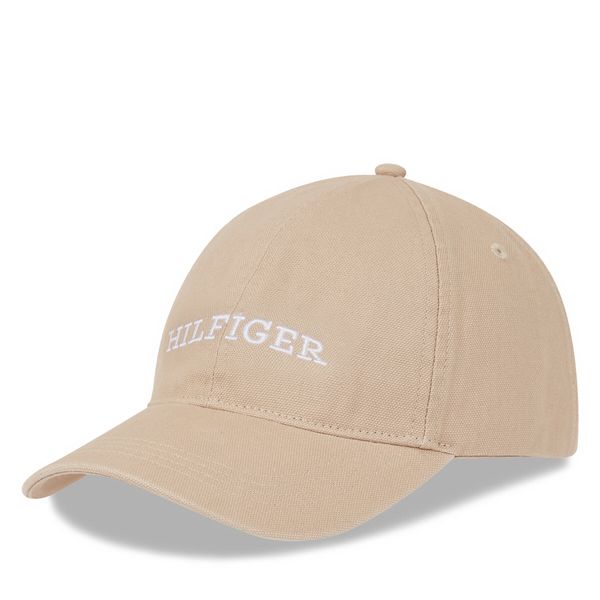 Tommy Hilfiger Шапка с козирка Tommy Hilfiger Th Monotype Soft 6 Panel Cap AM0AM12154 Beige AEG