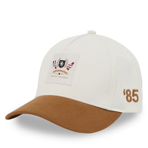 Tommy Hilfiger Шапка с козирка Tommy Hilfiger Th Seasonal Preppy Logo Cap AM0AM13161 Екрю