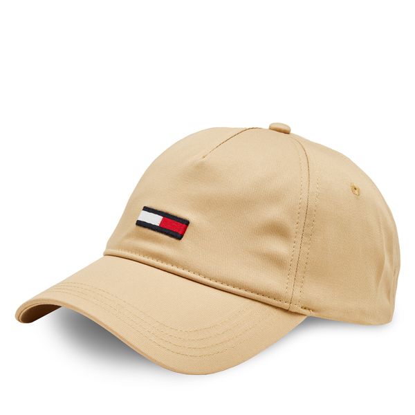 Tommy Jeans Шапка с козирка Tommy Jeans Tjm Elongated Flag 5 Panel Cap AM0AM11692 Бежов
