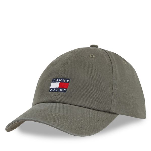 Tommy Jeans Шапка с козирка Tommy Jeans Tjm Heritage Cap AM0AM12020 Зелен
