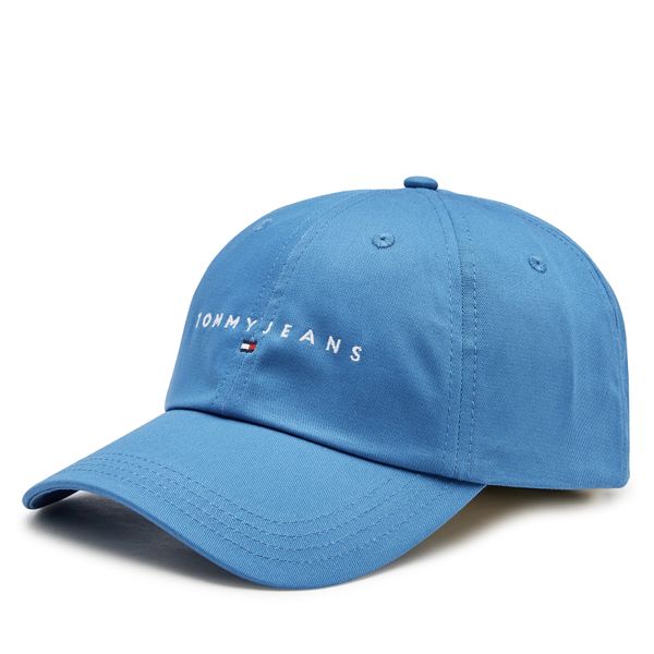 Tommy Jeans Шапка с козирка Tommy Jeans Tjm Linear Logo 6-Panel Cap AM0AM12894 Син