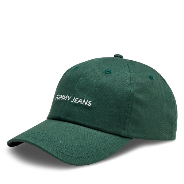 Tommy Jeans Шапка с козирка Tommy Jeans Tjm Linear Logo Cap AM0AM12024 Tahoe Forest MBF