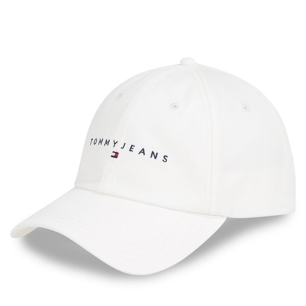 Tommy Jeans Шапка с козирка Tommy Jeans Tjm Linear Logo Cap AM0AM12958 Бял