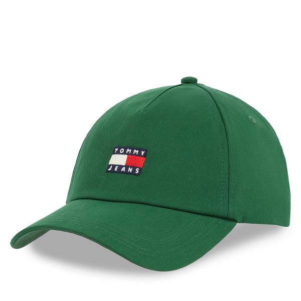 Tommy Jeans Шапка с козирка Tommy Jeans Tjm Linear Logo Cap AM0AM12958 Зелен
