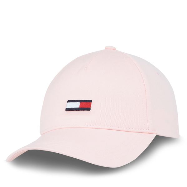Tommy Jeans Шапка с козирка Tommy Jeans Tjw Elongated Flag Cap AW0AW15842 Tickled Pink TIC