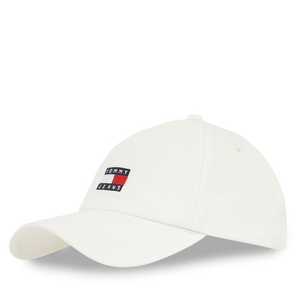 Tommy Jeans Шапка с козирка Tommy Jeans Tjw Heritage Core 5 Panel Cap AW0AW16991 Бял