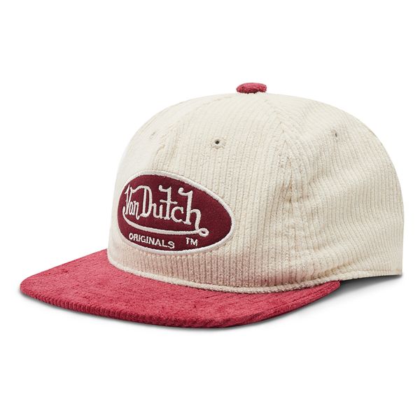 Von Dutch Шапка с козирка Von Dutch Unstr Sb Utica 7030226 Beige/Bordaux