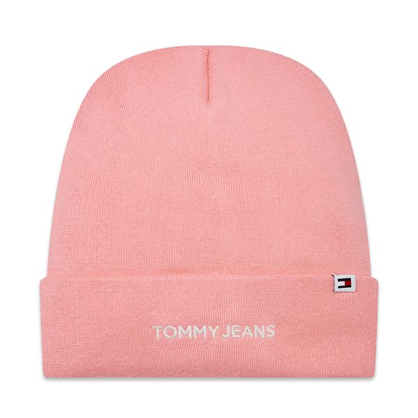 Tommy Jeans Шапка Tommy Jeans Tjw Linear Logo Beanie AW0AW15843 Ballet Pink THA