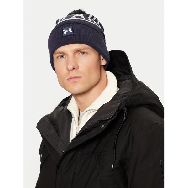 Under Armour Шапка Under Armour M Halftime Pom Beanie 1386634-410 Тъмносин