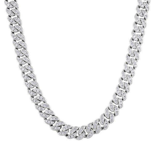 ICED STUFF Синджирче ICED STUFF Diamond Cuban Link Бяло злато