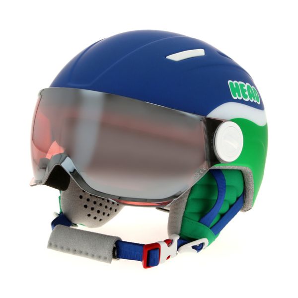 Head Скиорска каска Head Mojo Visor Blue/Green 328234 Син