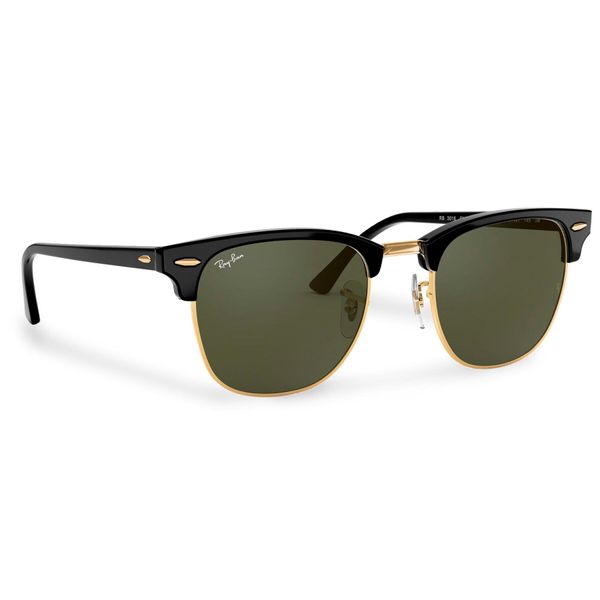 Ray-Ban Слънчеви очила Ray-Ban Clubmaster 0RB3016 W0365 Black/Green Classic
