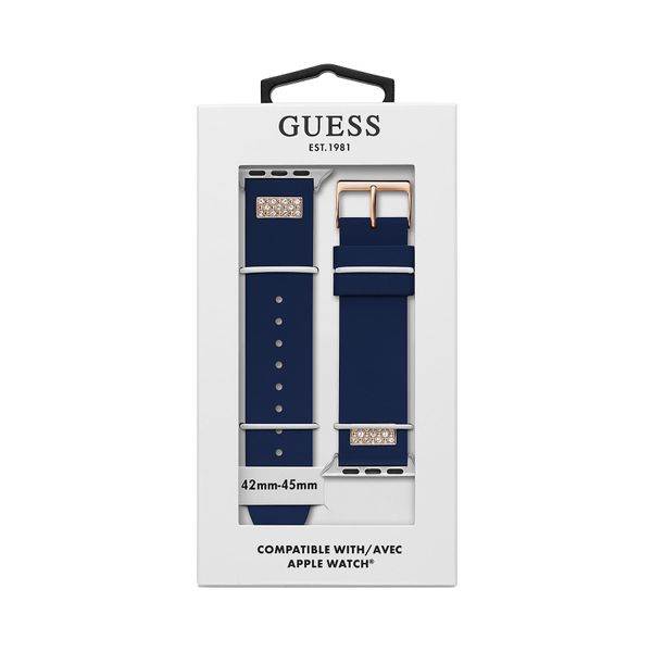 Guess Сменяема каишка за часовник Apple Watch Guess CS3004S3 Navy