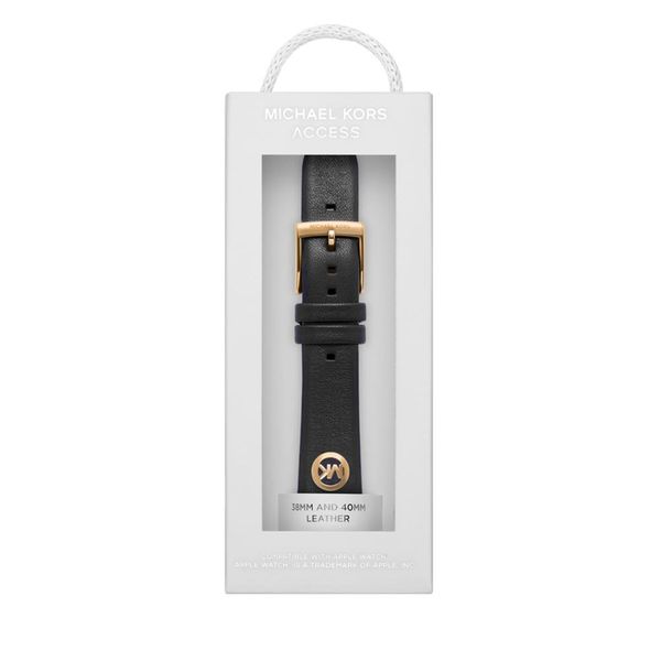 Michael Kors Сменяема каишка за часовник Apple Watch Michael Kors MKS8011 Black