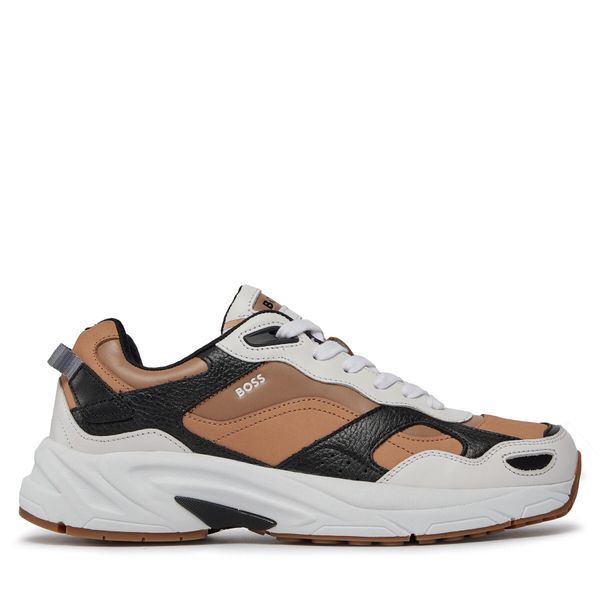BOSS Сникърси Boss Levitt Runn 50513142 Бял