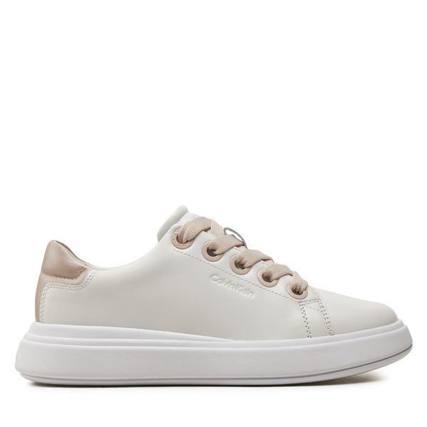 Calvin Klein Сникърси Calvin Klein Cupsole Lace Up Lth HW0HW02085 Бял