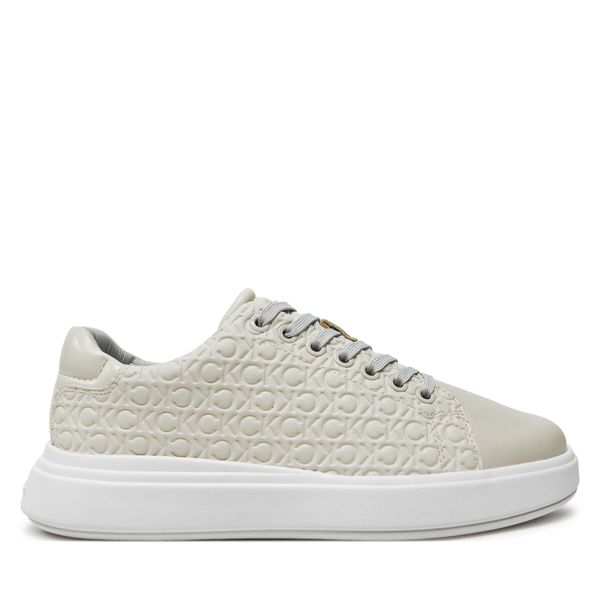 Calvin Klein Сникърси Calvin Klein Cupsole Lace Up Saff Mono HW0HW02103 Бежов